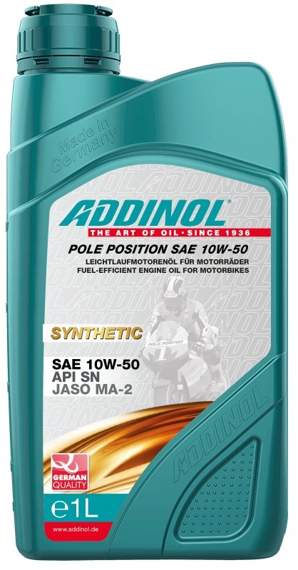 ADDINOL SAE 10W-50 Bike Oil POLE POSITION For Bikes and Heavy Bikes