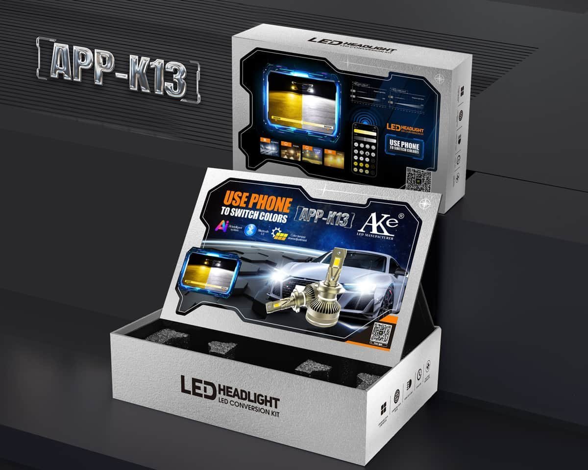 AKE K13 APP INTELLIGENCE Series LED Headlight Bulbs 130 W (Combined) - Image 4